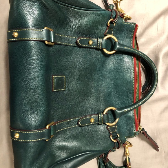 Dooney & Bourke Florentine Leather Satchel (teal) - Picture 5 of 11